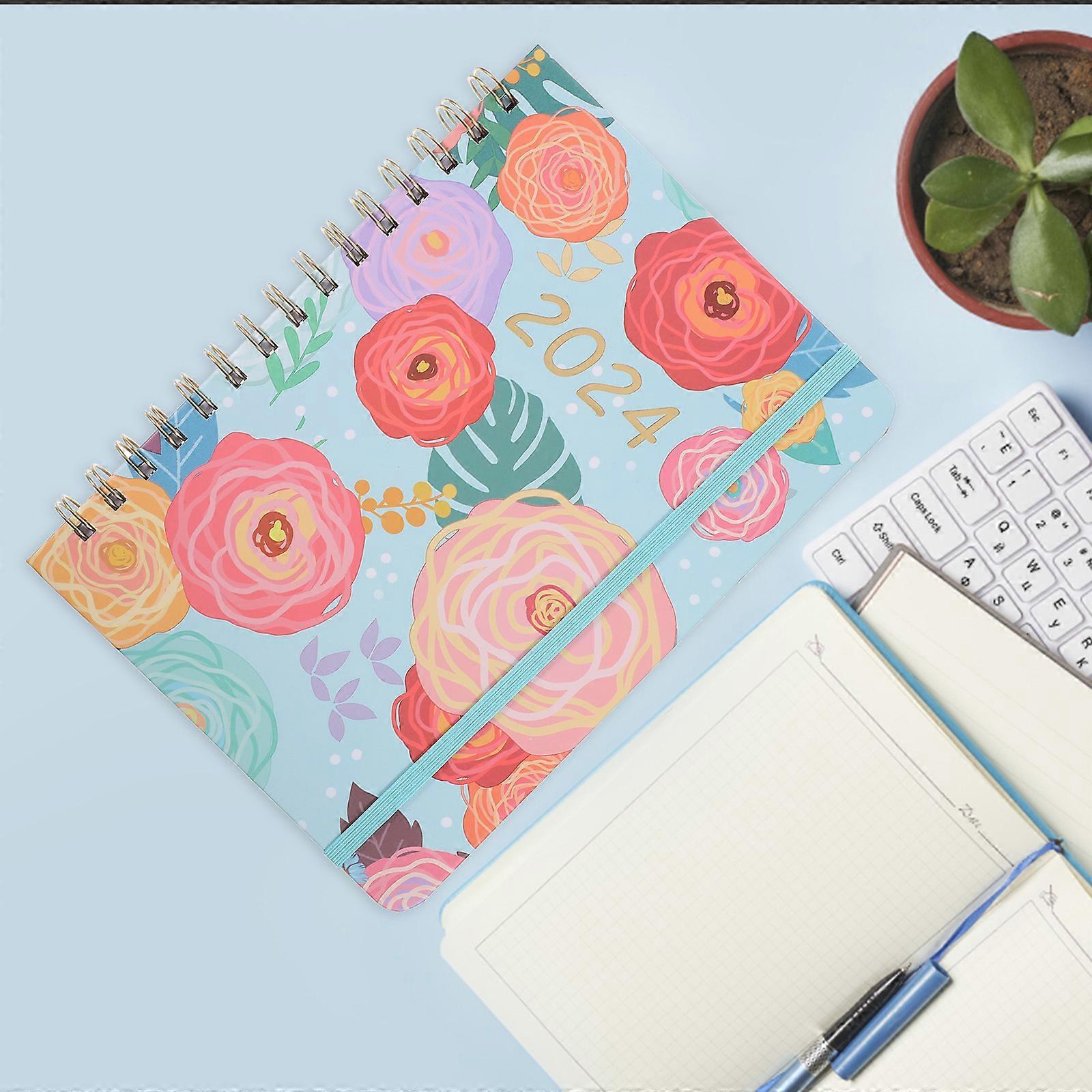 Flower Diary Notebook for Writing Multi-Function Portable Planner Organizer
