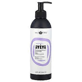 Ayeya, traditionelle afrikanische schwarze Seife, für alle Hauttypen, Lavendel, 354 ml (12 fl oz), 2er-Pack