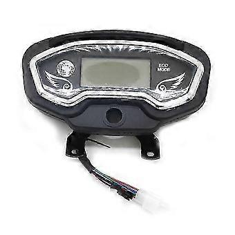 LCD-Anzeige für Geschwindigkeitsmesser und Instrumententafel für 48-72V Elektrodreiräder, Kunststoff, Anzeige für Leistung, Geschwindigkeit, Batteriestatus und Blinker