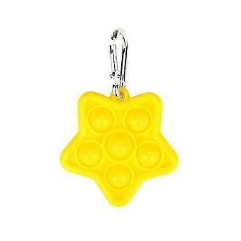 Silicone Rodent Pioneer Finger Bubble Music Keychain