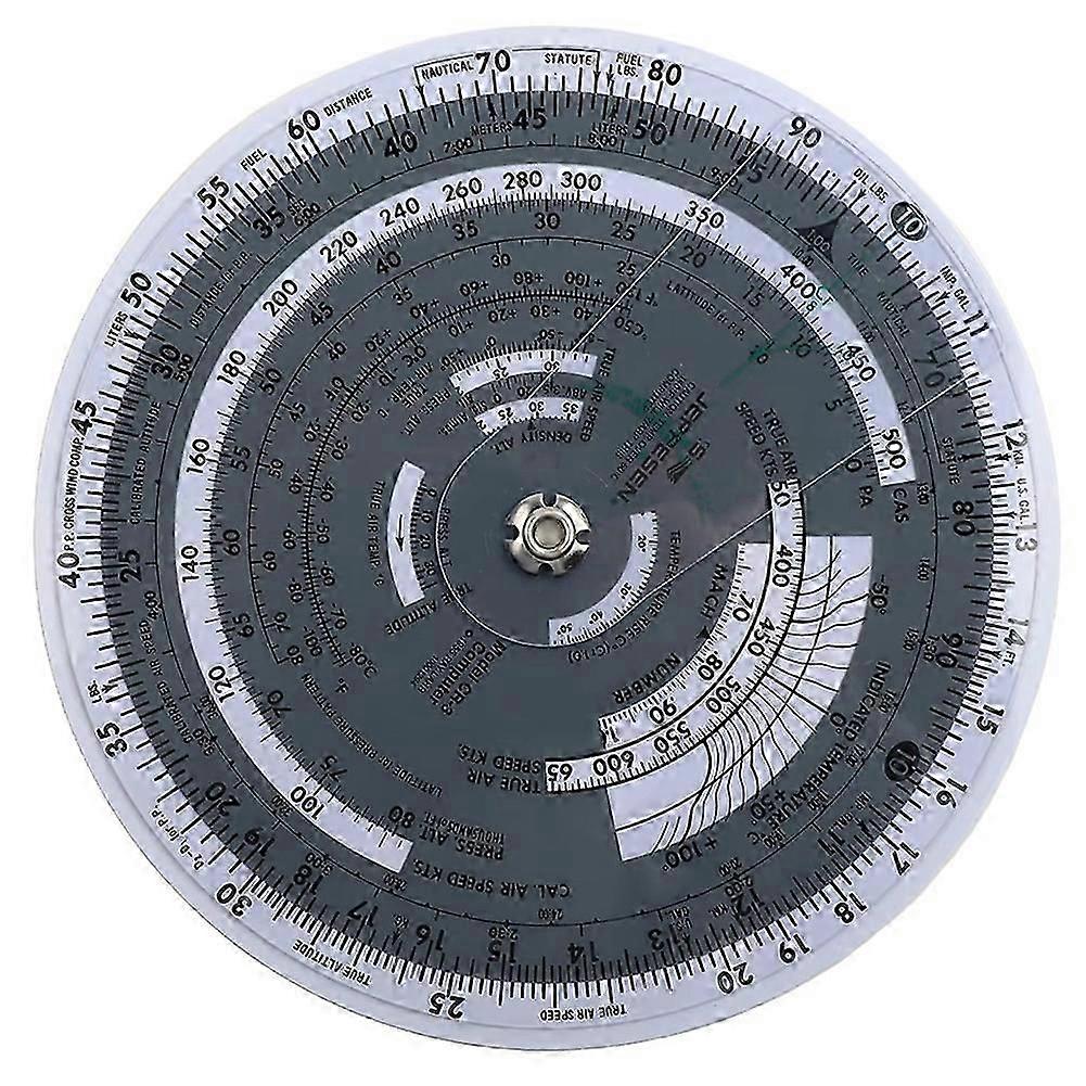 6 Inches E6B-R Circular Flight Computer Aviation Plotter Slide Rule compatible with Aviation Flight Training Pilot Training