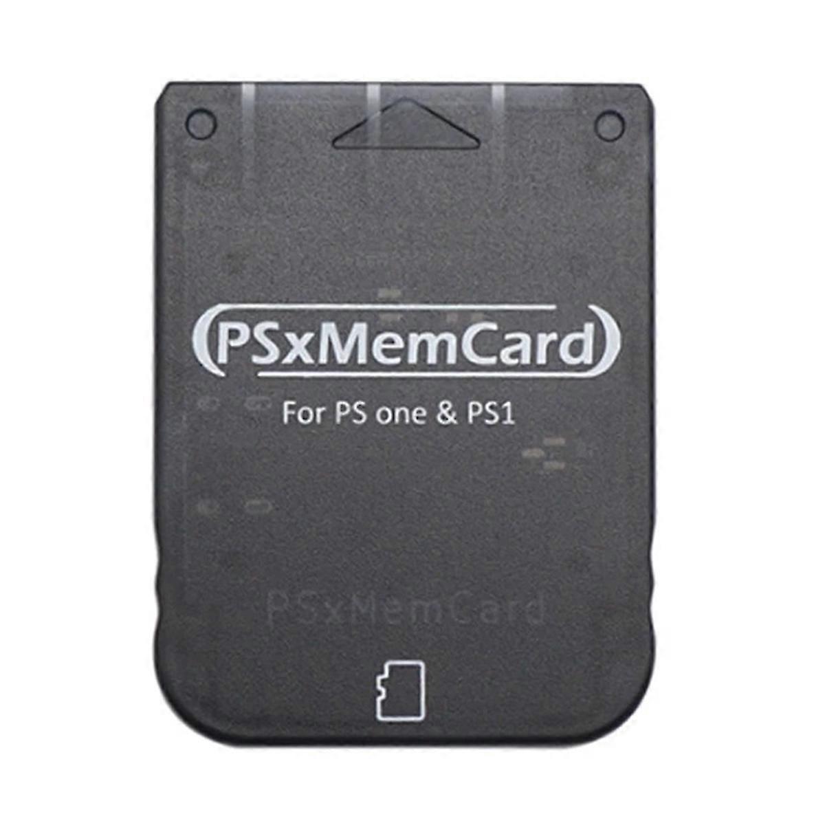 PS1 Memory Card Save Game Data Support MicroSD Card for 1 PS One Console Black