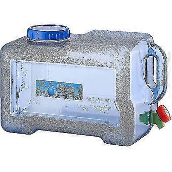 10-22l Water Container With Tap, Portable Plastic Water Bucket With Tap, Easy Clean Bpa-free Drink Water Carrier, For Camping 26-27