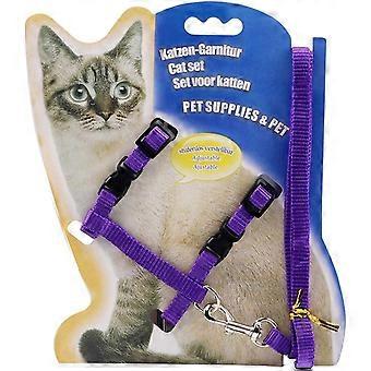 Walking cat rope pet chest strap can be adjustedblack