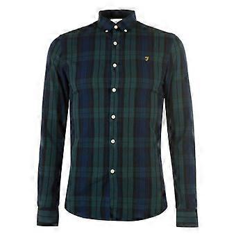 Farah Mens Checked Cotton Button-Down Shirt