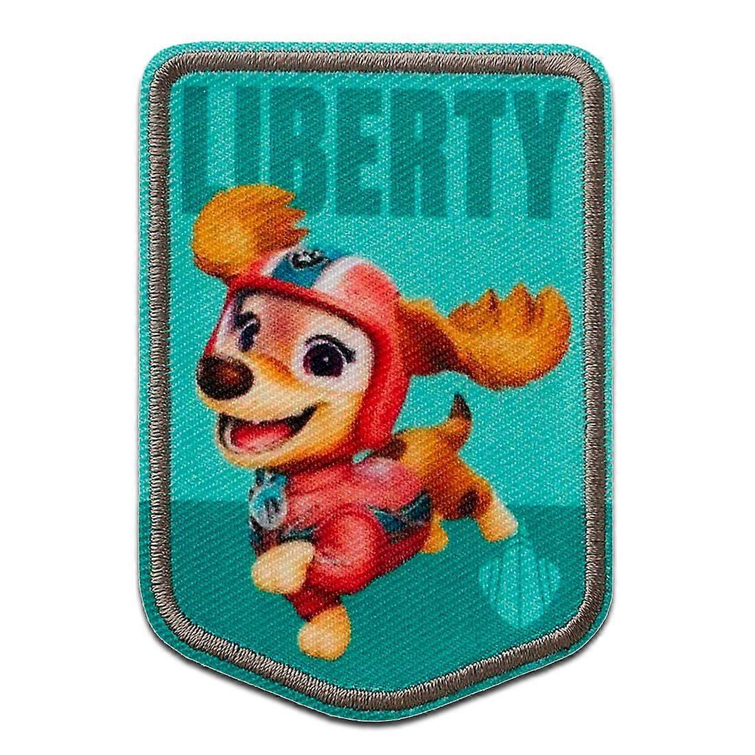 Paw Patrol Liberty - patch, iron-on patch, iron-on patch, size: 7.8 x 5.5 cm