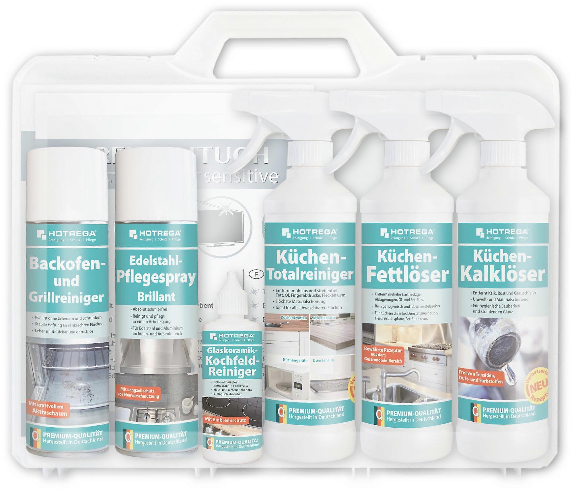 HOTREGA® Kitchen Care Set Case "Classic", in a plastic hard-shell case