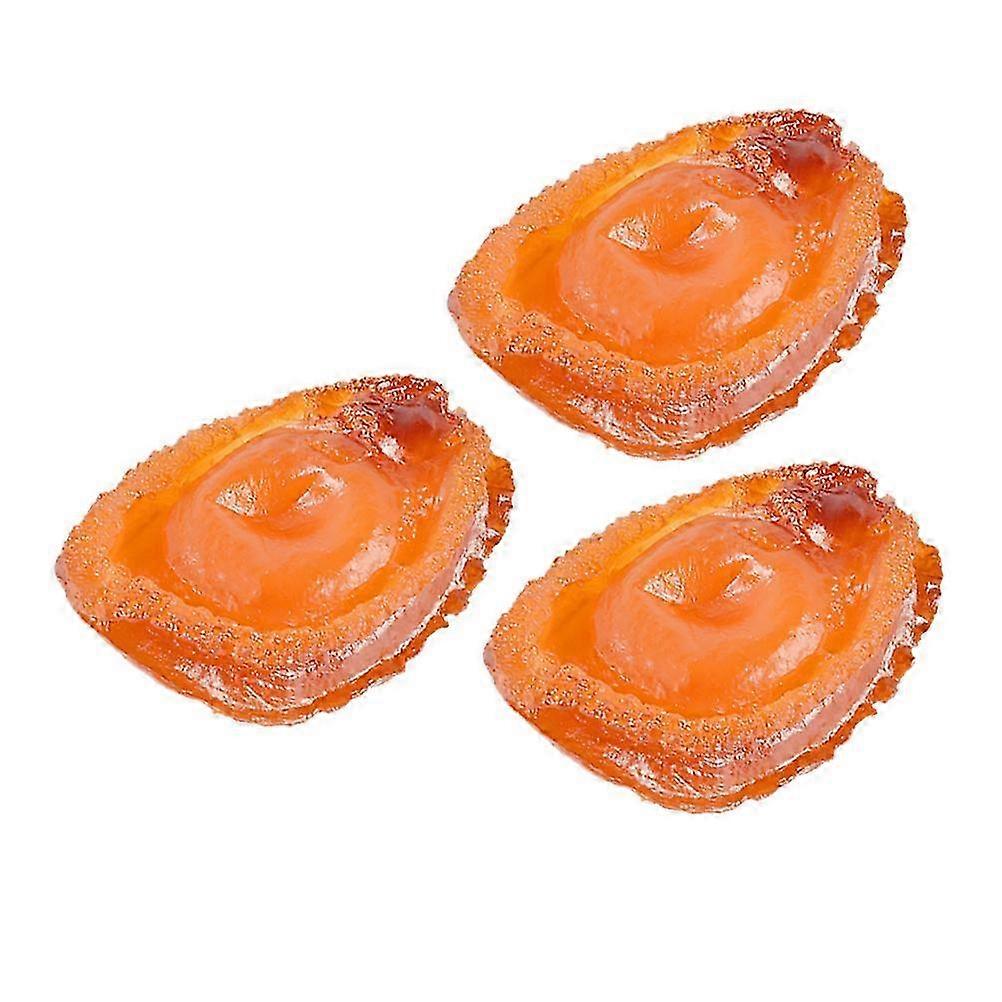 4pcs Simulation Abalone Model Seafood Abalone Props Abalone Shape Display Props