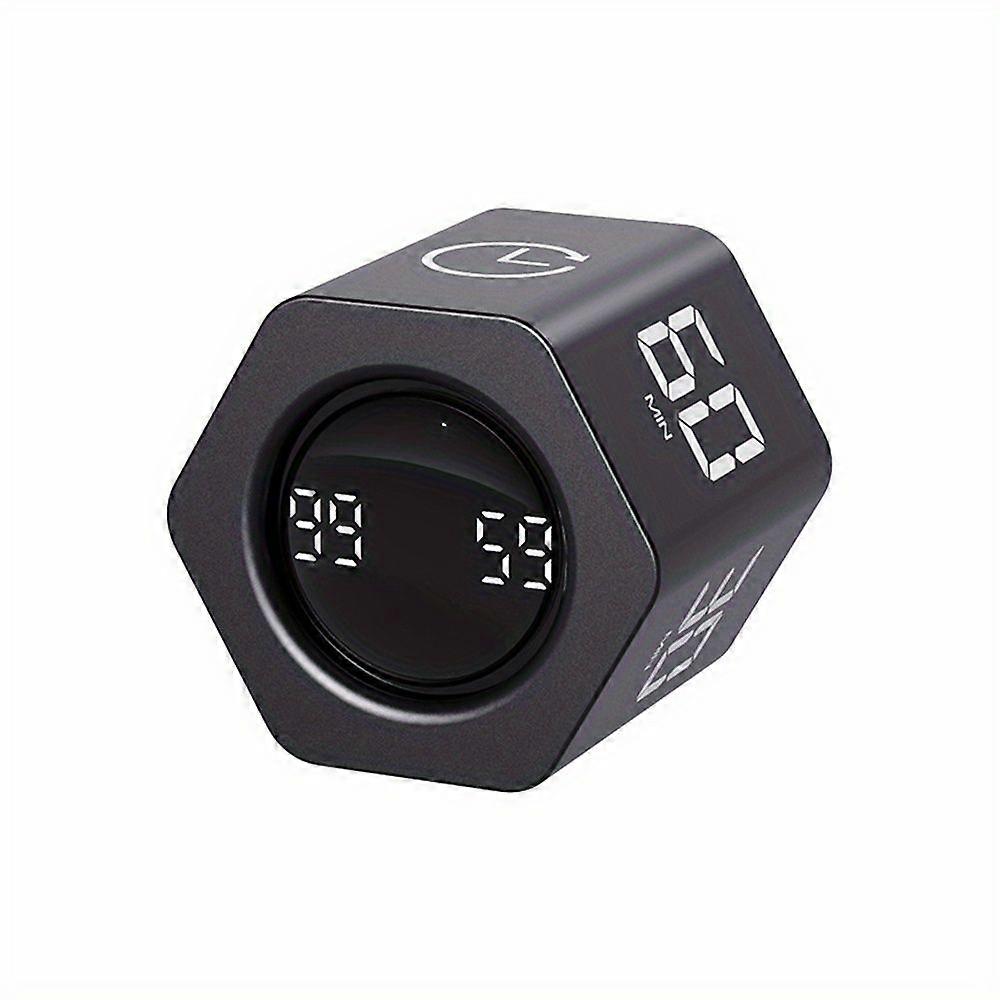 Pomodoro Cube Timer, Digital Display, Adjustable Countdown with Pause/Resume & Mute, Rechargeable for Office Study Tasks