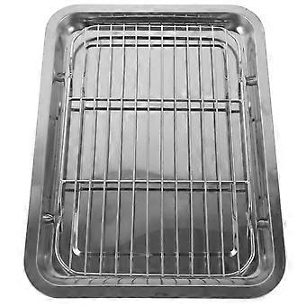 1 Set Edelstahl-Kühlgestell mit Aufbewahrungstablett Lebensmitteltablett Kühlplatte