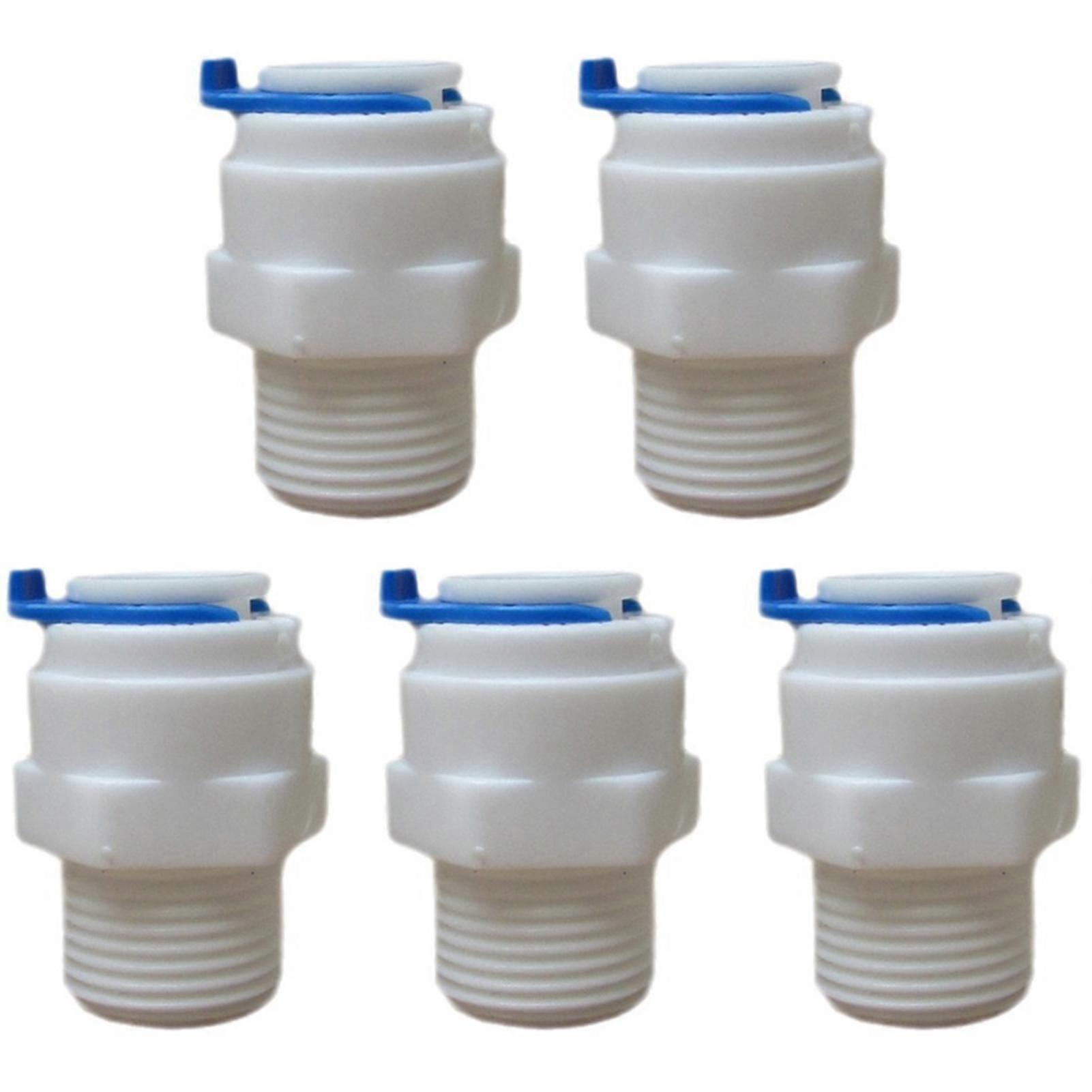 1/4" to 1/2" Threaded Reducer Push Fit Couplings Threaded Fitting for Contractors