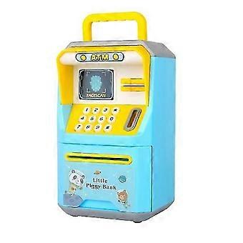 2024 Salvadanaio Elettronico Blu - Mini Salvadanaio Bancomat con Password - Per Bambini - Ottimo Regalo per Ragazzi e Ragazze