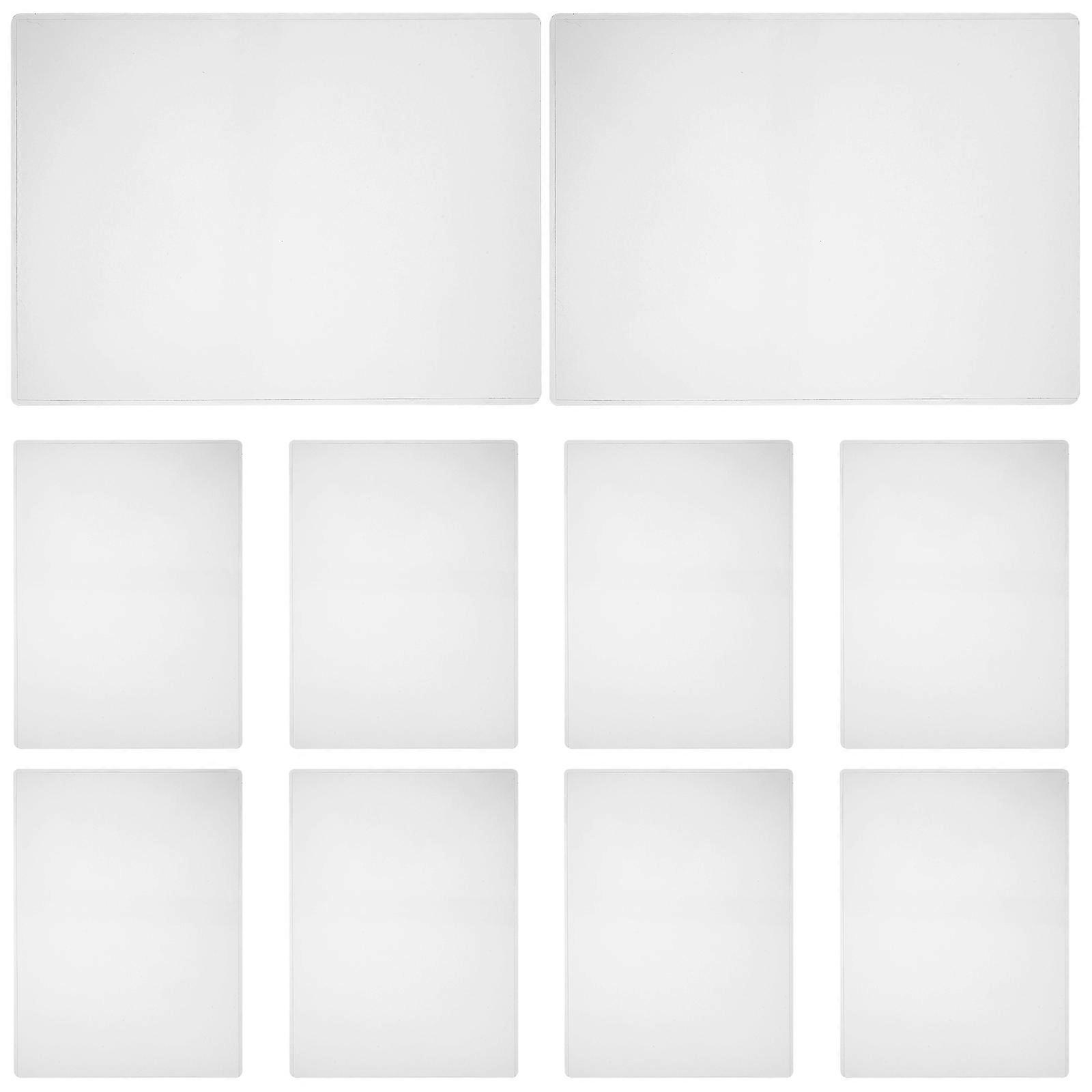 10pcs Clear File Sleeves Multi-function Document File Holder Protectors A4 Paper Organizer