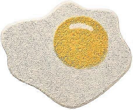Liseng Funny Bathroom Rug Egg Pattern Entryway Kitchen Bedroom Chic Doormat