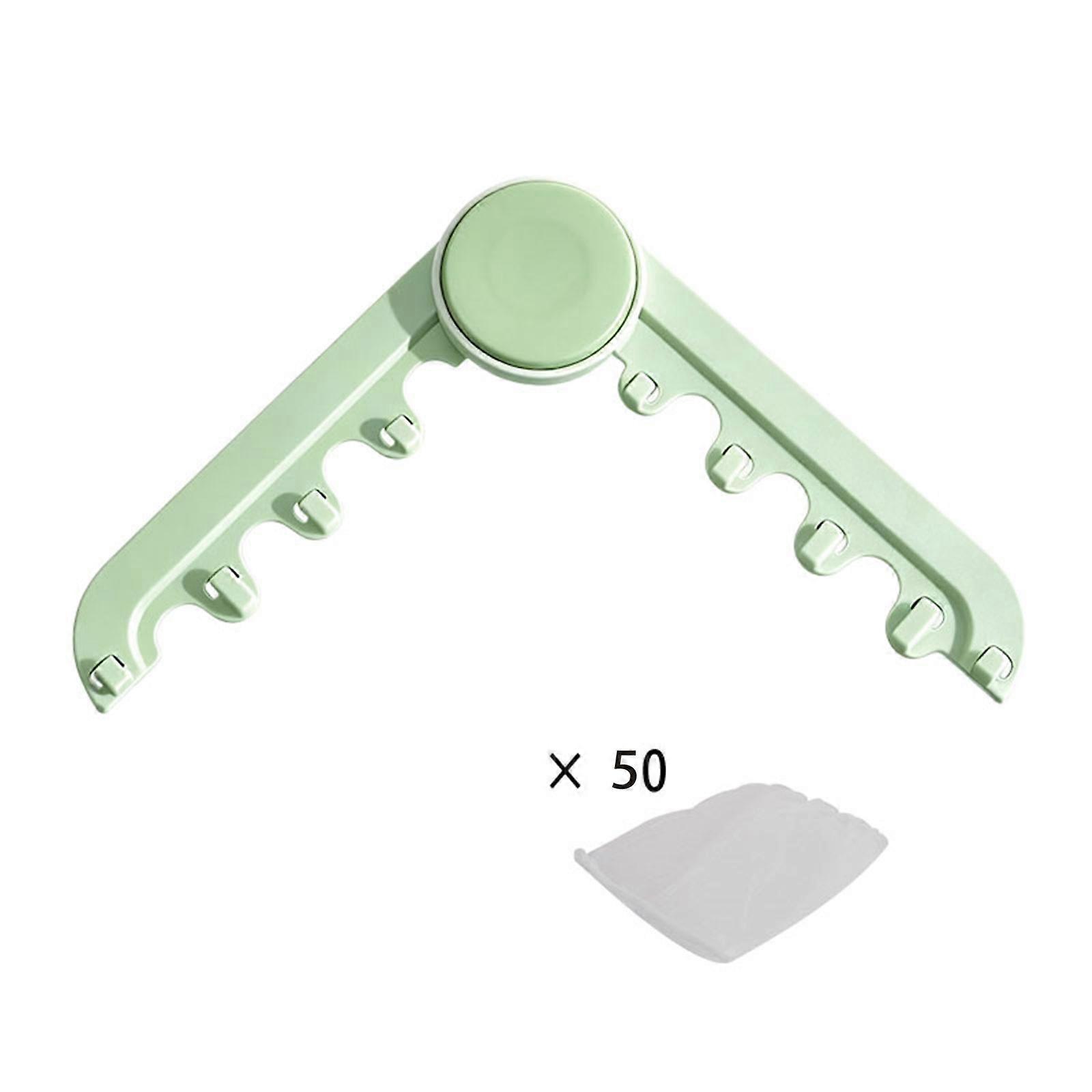 Hinged Corner Drain Strainer Rack with Filter Bag Mount for Kitchen Washing Tasks and Sink-Side Filtering Use Daily  cream green