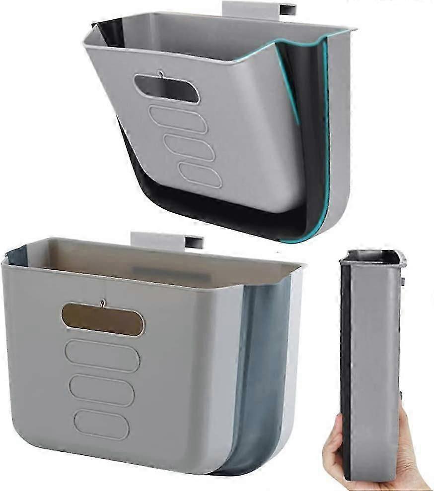 Hanging Kitchen Small Trash Can(Dark Grey)