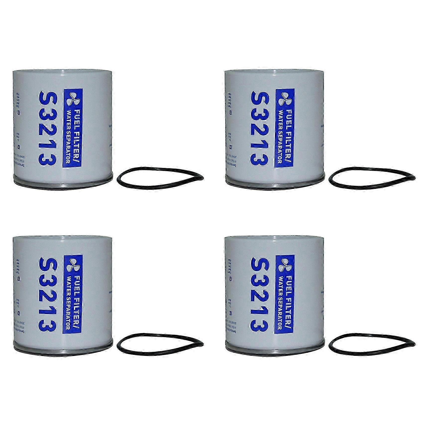 4X S3213 Outboard Marine Fuel Filter Elements Fuel Water Separator Filter Elements