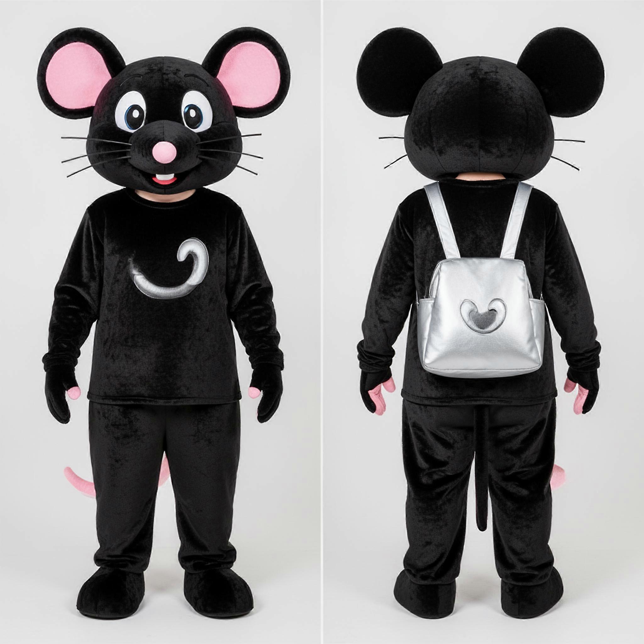 MASTICOT Ebony Sleek Mouse Mascot