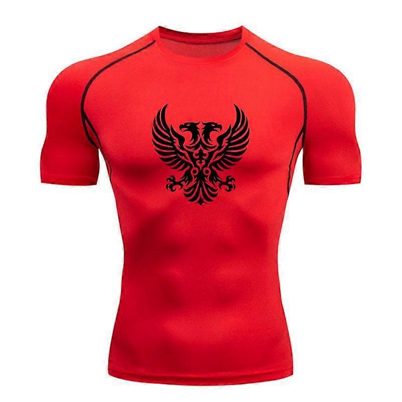 Men's Quick Dry Compression Athletic T-Shirt, Double Head Ea