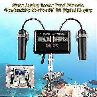 PH EC Pond Easy Read With Backlight Digital Display Home Professional For Aquarium Water Quality Tester Conductivity Monitor - New 2026