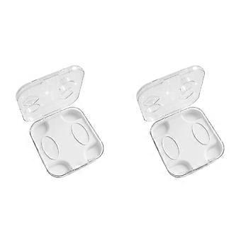 2 custodie trasparenti per Joy-Con Switch/OLED con maniglia, scatola portaoggetti antipolvere ad alta permeabilità, colore bianco