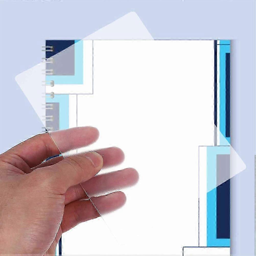 Transparent Plastic Binding Cover for Office Use with 80Pcs Document Sleeves