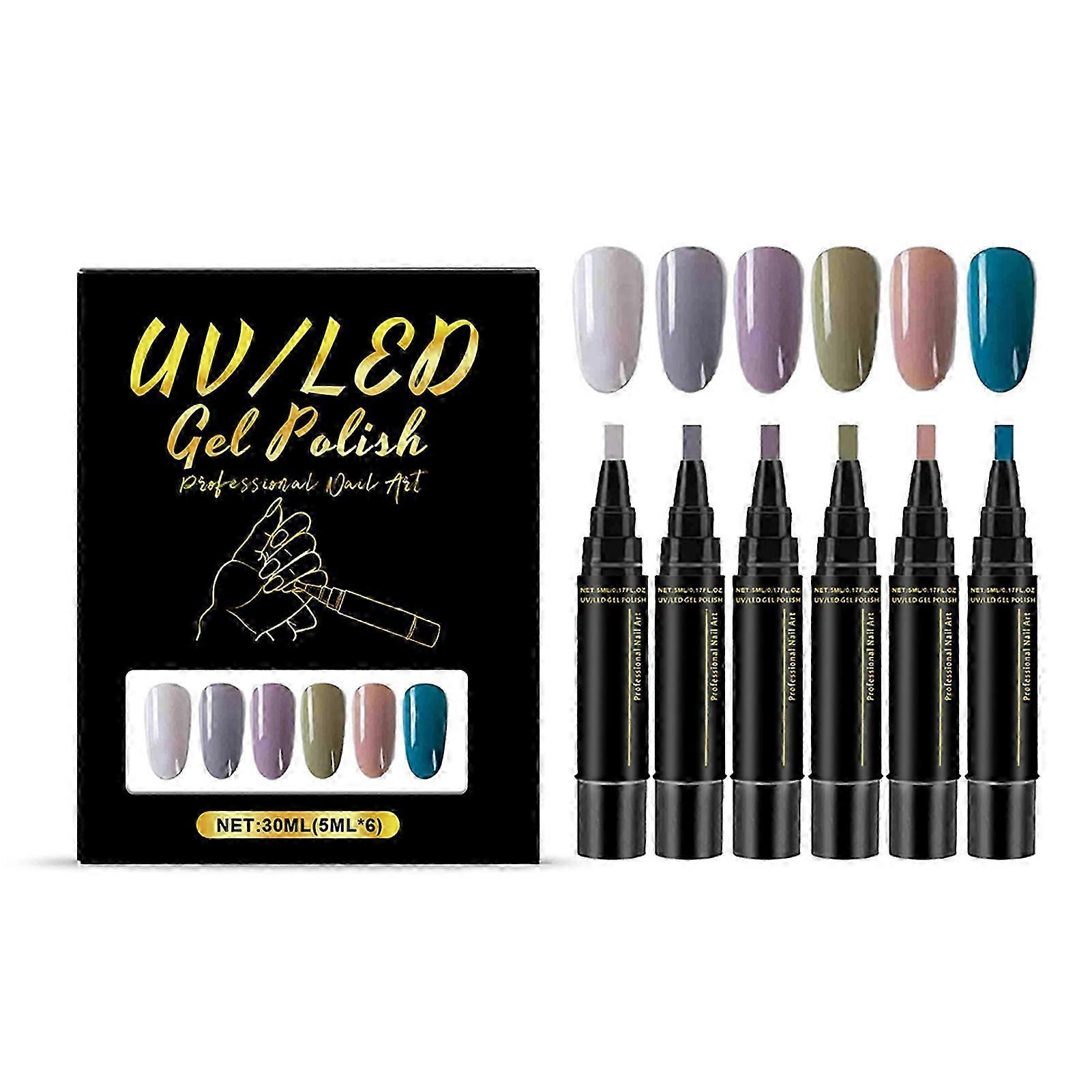 Low-Odour Gel Nail Pen Set