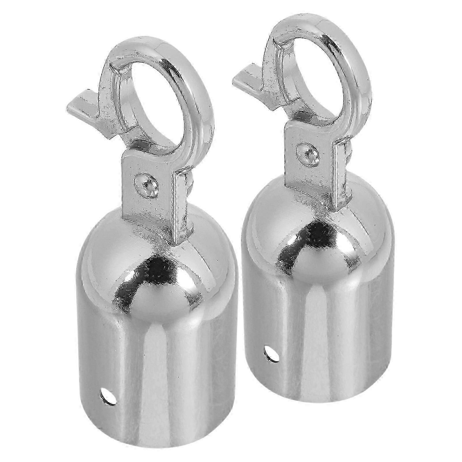 Rope End Caps with Lobster Claw Clasps 2 Pack Snap Hooks for Crowd Control Queue Divider