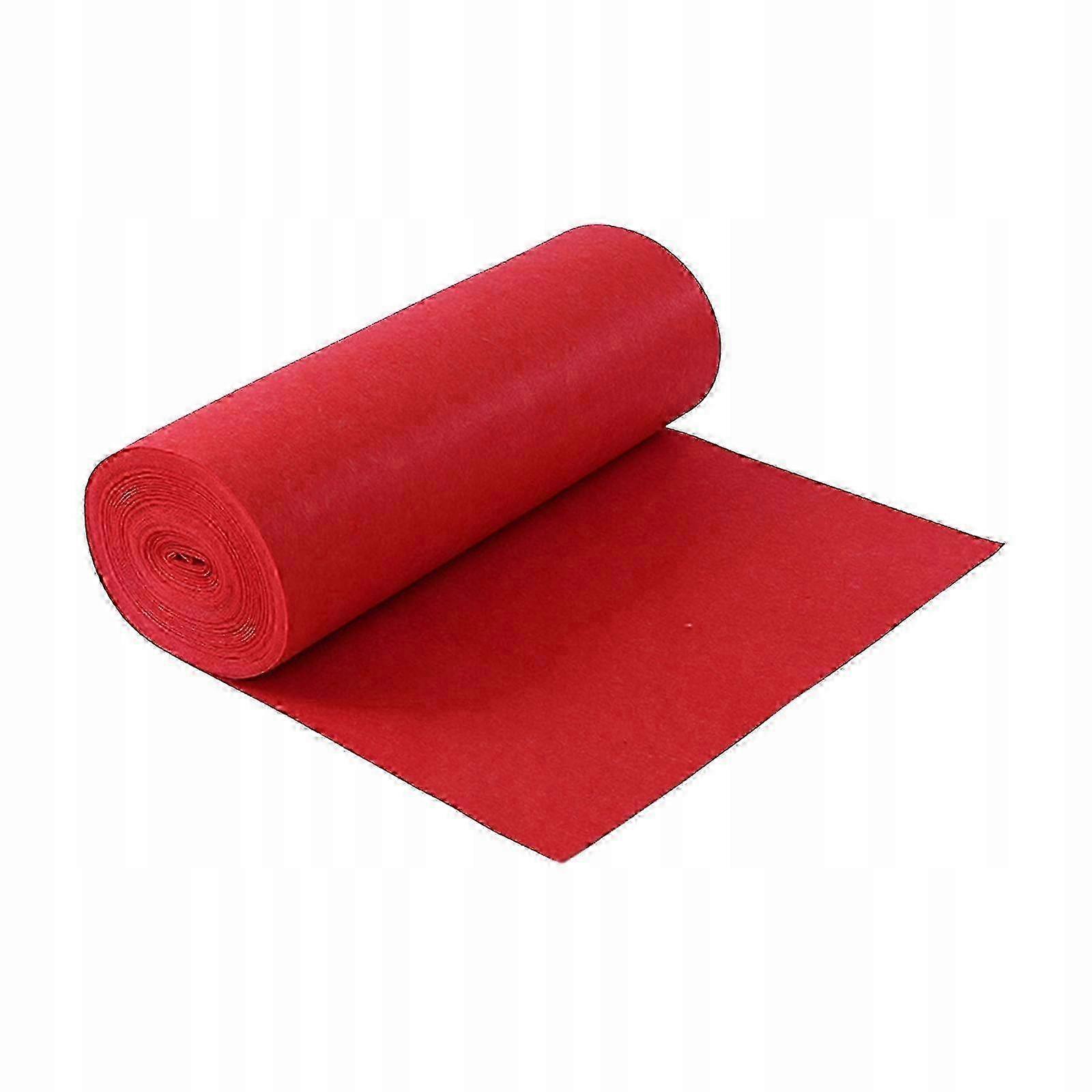 6m Non-Slip Red Polyester Runner