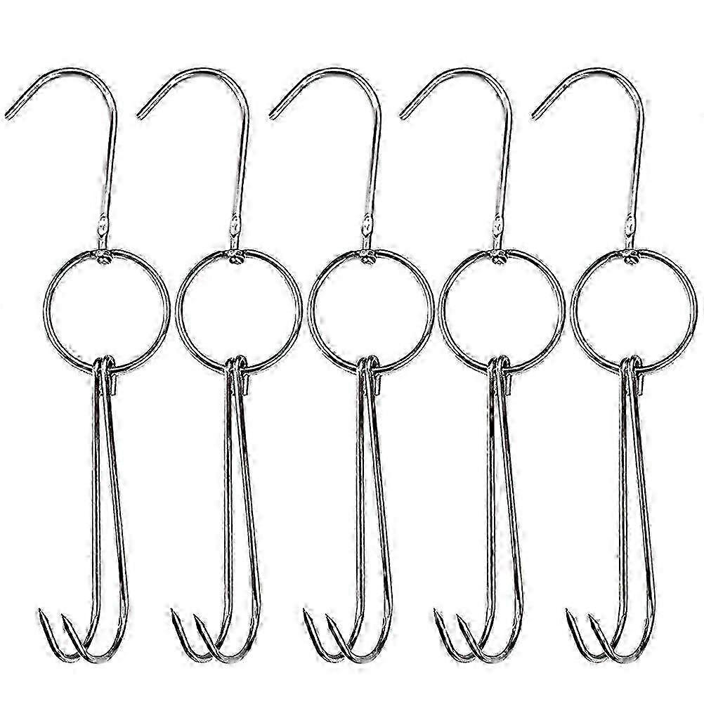 Double-Prong Stainless Meat Hanging Hooks
