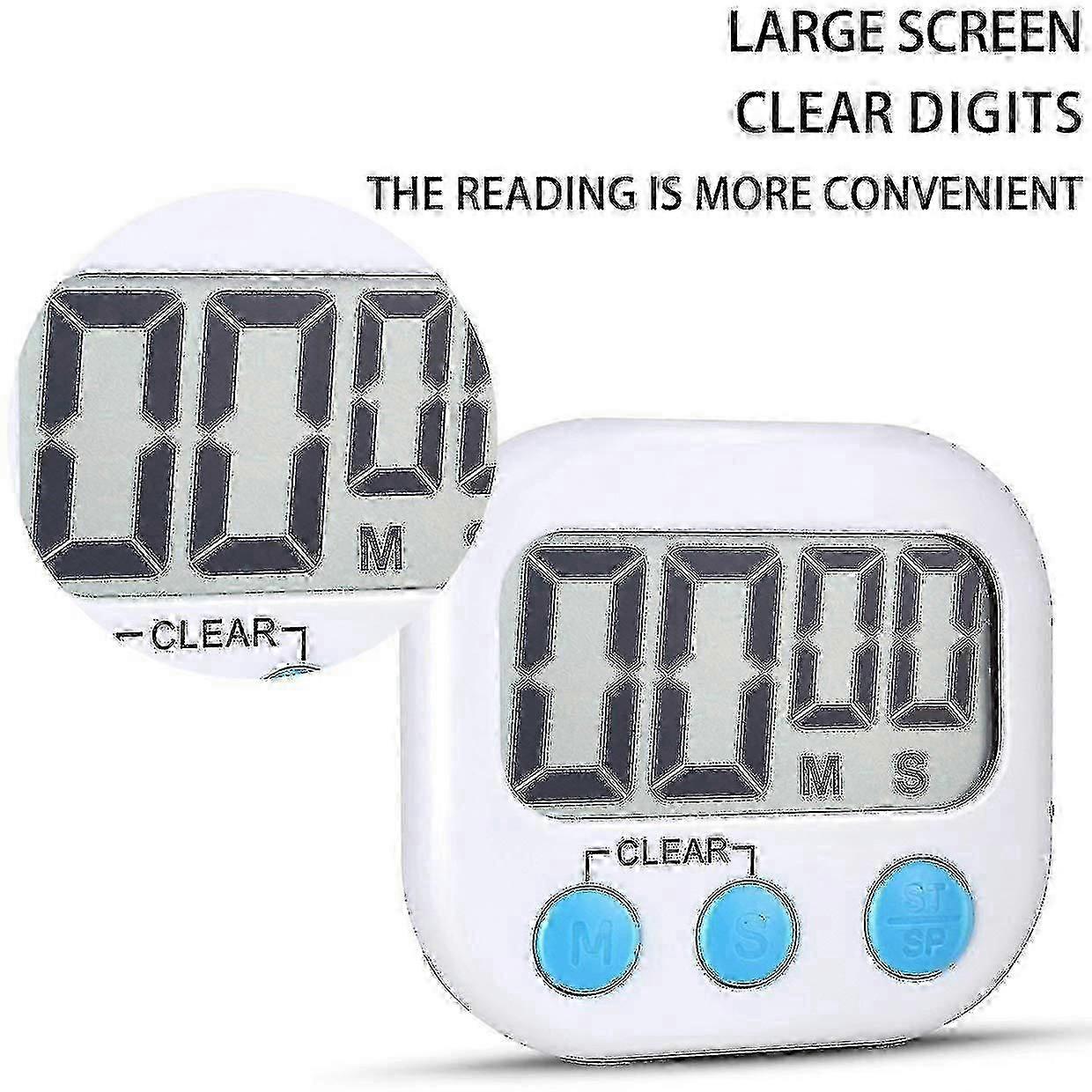 12 Pack Digital Kitchen Timer With On/off Switch, Loud Alarm -QWER