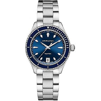 A. hamilton jazzm seaview qz 37mm blau Watch for Women Analog Quartz with Stainless Steel Bracelet H37451141