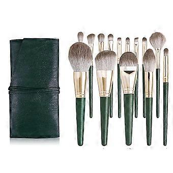 Fine Dense Non-Shedding Makeup Brush Set for Foundation Powder Blush Eyeshadow