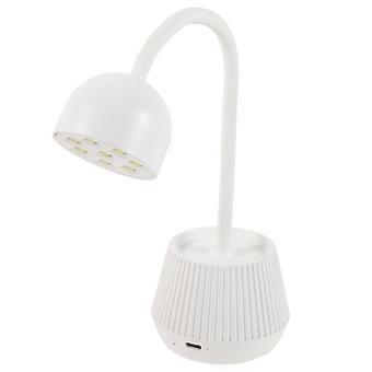White LED Nail Table Light for Gel Nails Flexible Gooseneck Nail Lamp