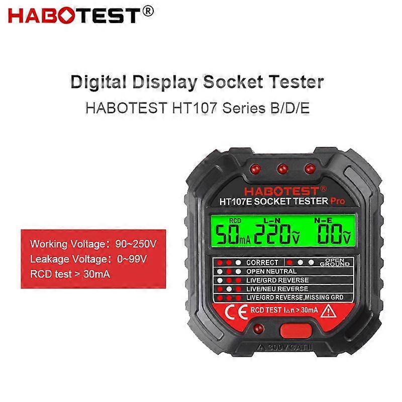 HABOTEST HT107D EU Socket Tester