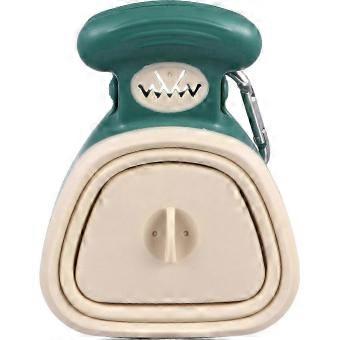 Dog Waste Pick Up Portable Dog Poop Scooper with Garbage Bag Dispenser Cover, Heavy Duty