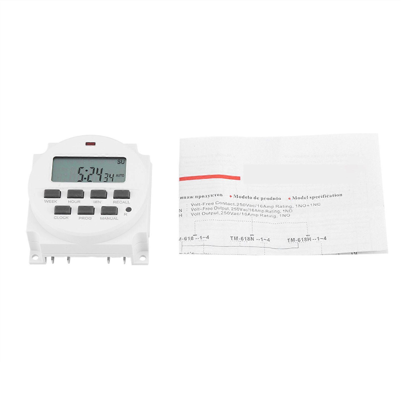 12V Digital Electric Durable Programmable Smart Control Switch Timer