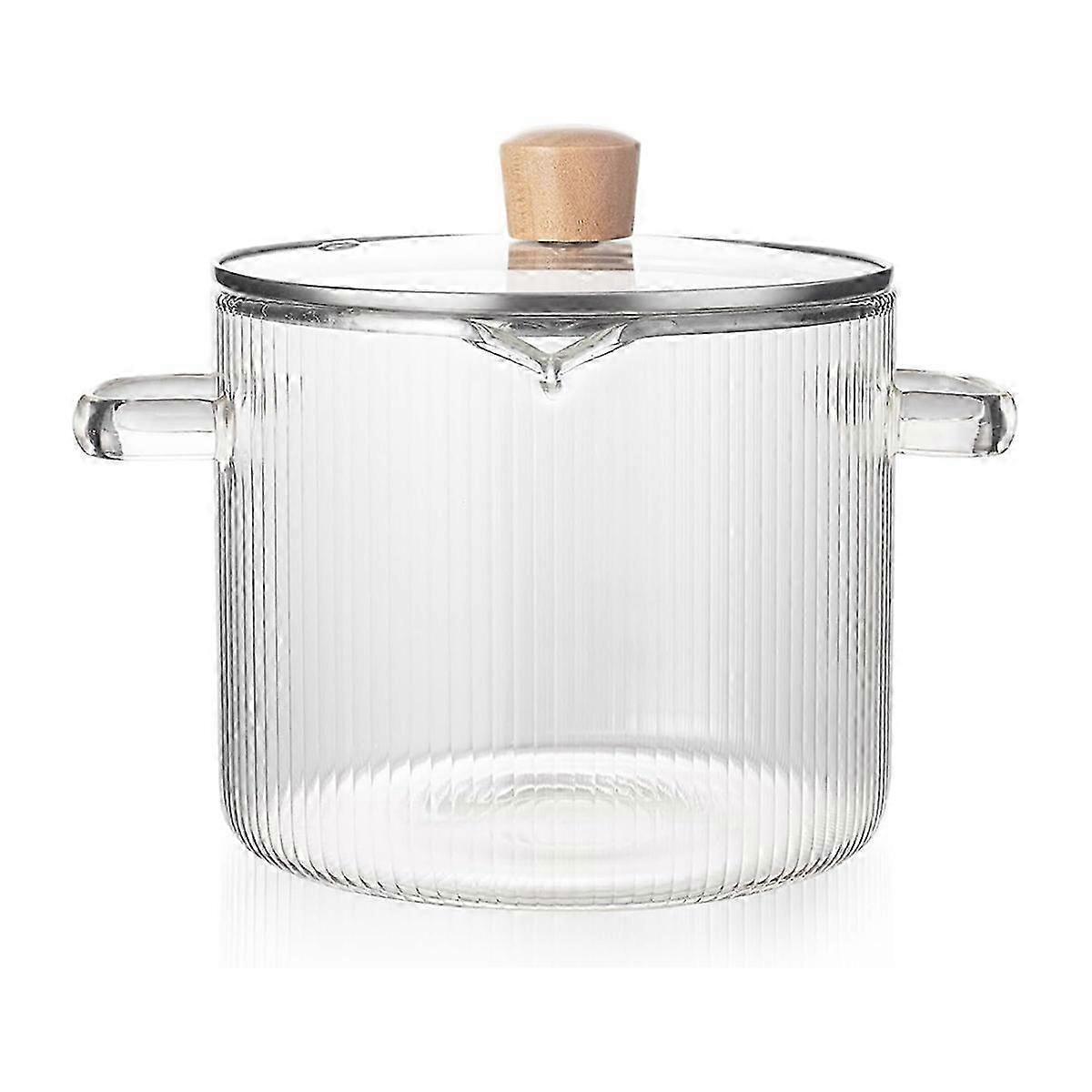 Microwave & Dishwasher Safe Glass Pot
