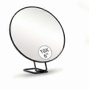 30x Magnifying Mirror with Stand and Tweezers Handheld 30x/1x Compact Travel Makeup Mirror