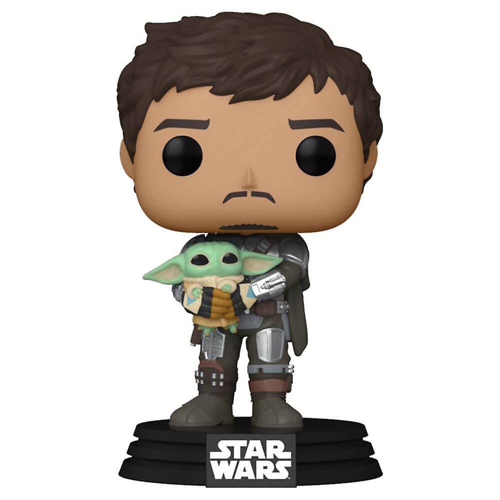 Star Wars The Mandalorian Mandalorian with Grogu Funko Pop! Vinyl Figure