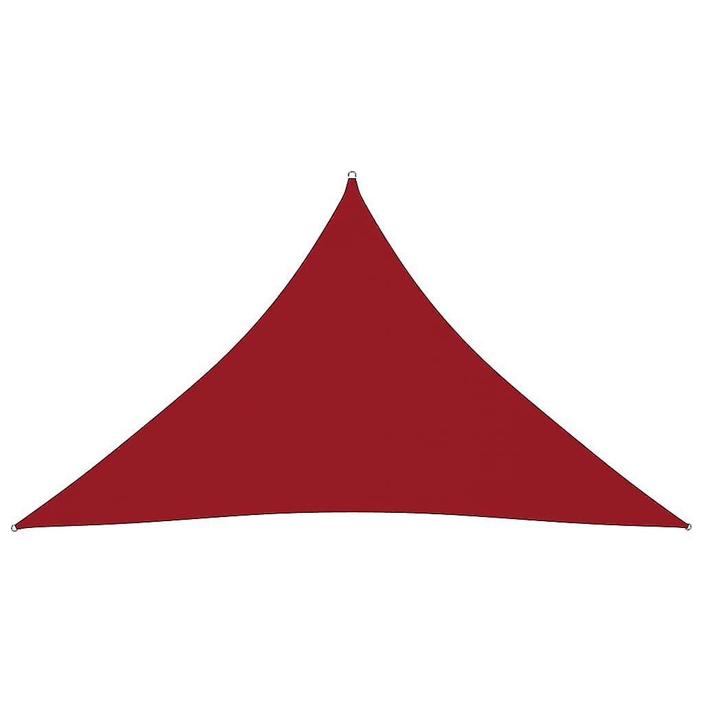 Sunshade Sail Oxford Fabric Triangular 4x4x5.8 M Red