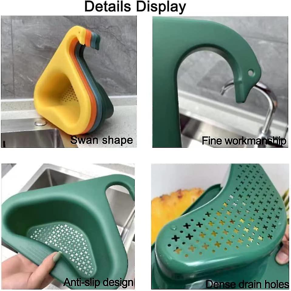 1pcs Multifunctional Kitchen Triangle Sink (green)
