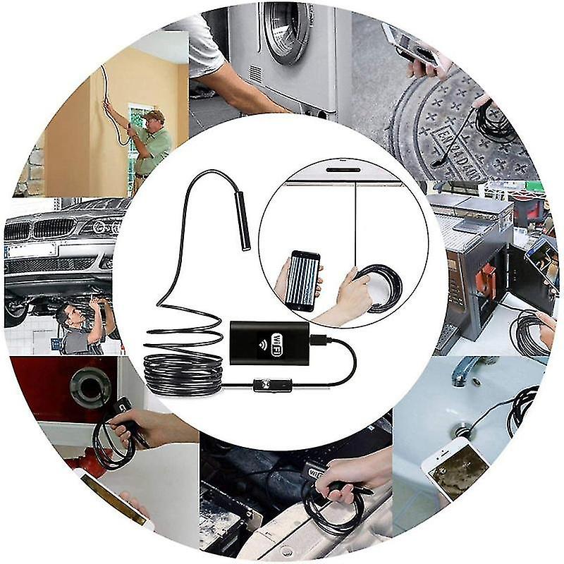 Wifi Scope Camera Mini Inspect Snake Camera Borescope Usb For Hd Wireless Scope 2m Soft Cable
