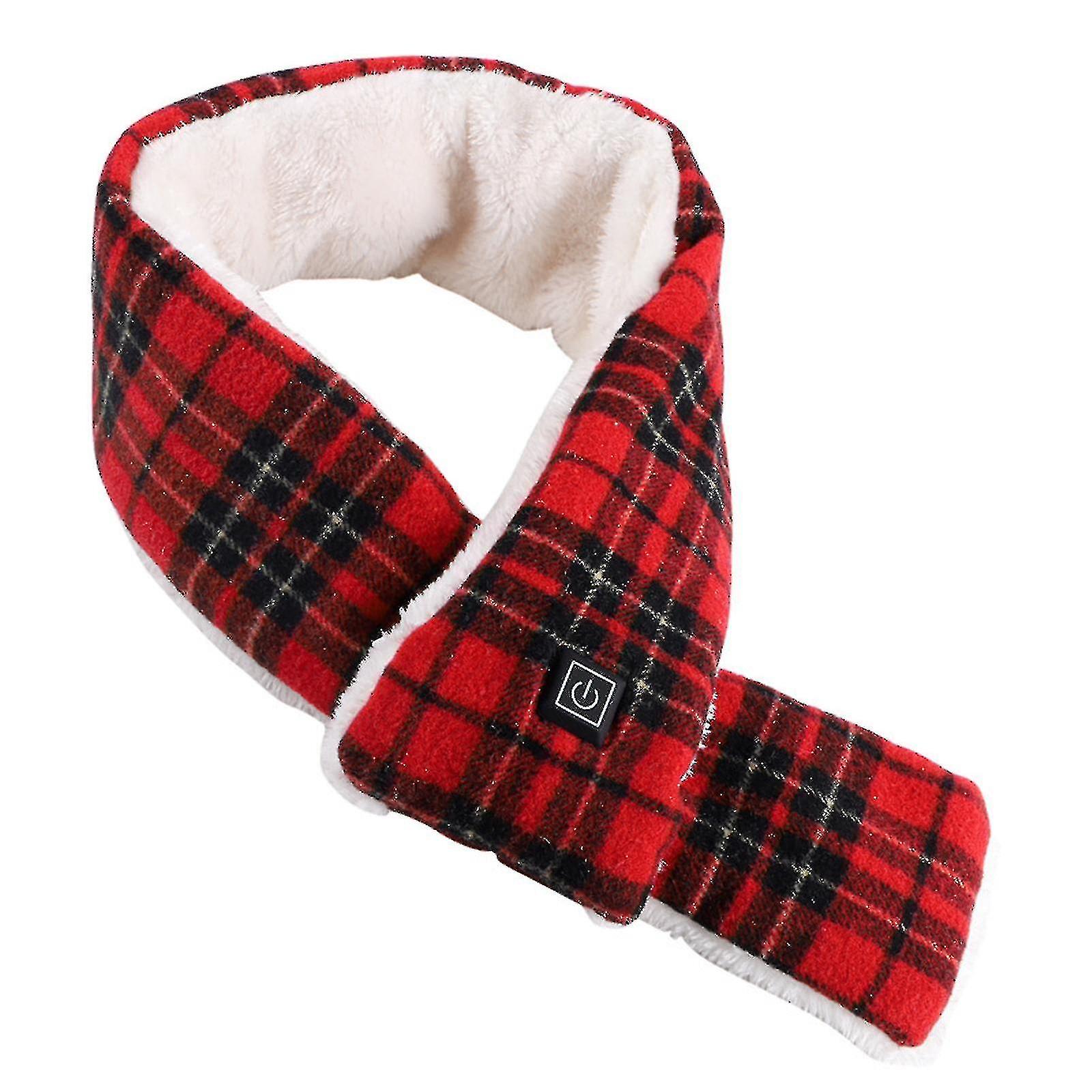 Electric Heated Scarf Usb 5000mah Neck Heat Pad Soft Down Cotton Electric Neck Cozy Shawl For Unisex Winter Warmer Outdoor Camping Hiking