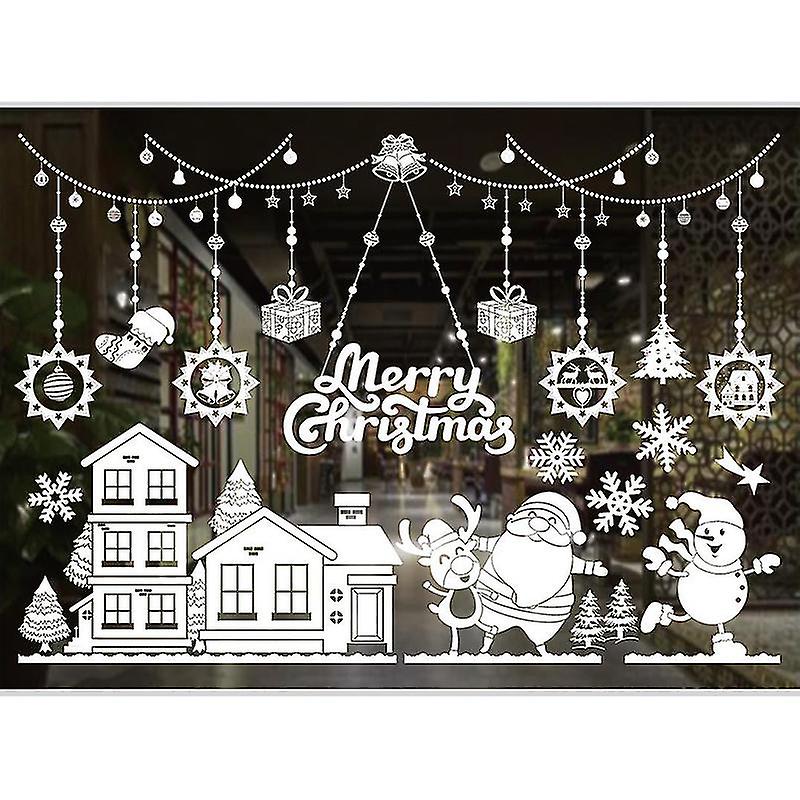 Electrostatic Christmas Window Decal Sticker No Trace Xmas Window