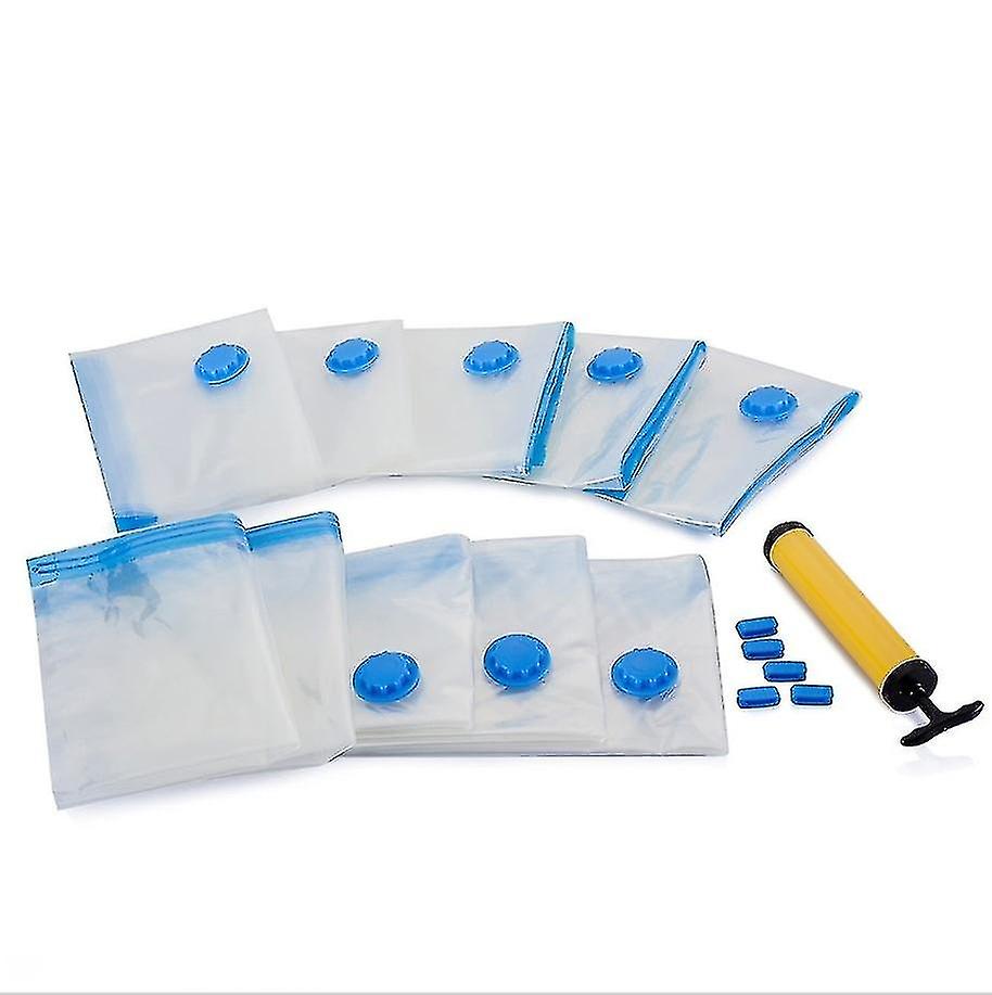 6 Pieces/3 Pieces/1 Piece Household Transparent Vacuum Compression Storage And Arrangement Multi Size Airtight Sealing Bag