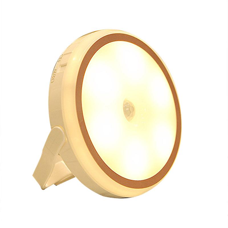 LED Night Light Lamp Cat Ear Body Sensor Adjustable Portable for Bedroom Bedside