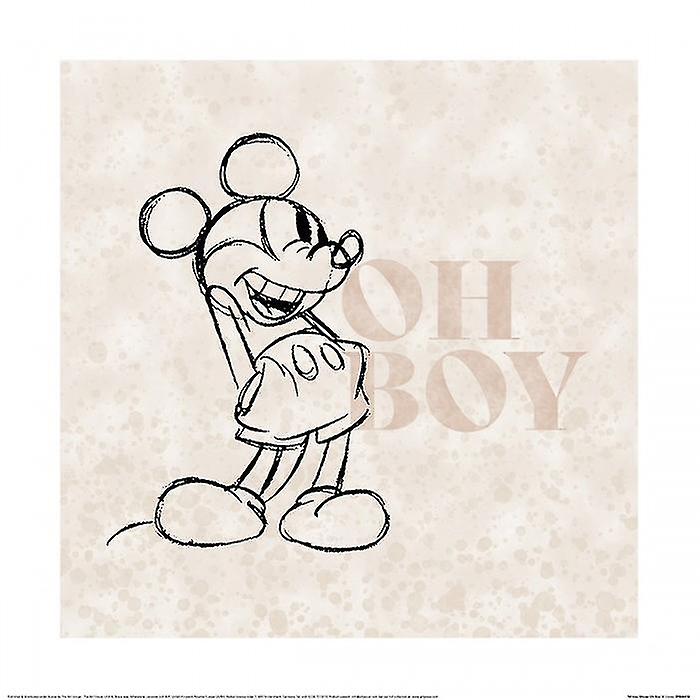 Disney Oh Boy Mickey Mouse Print