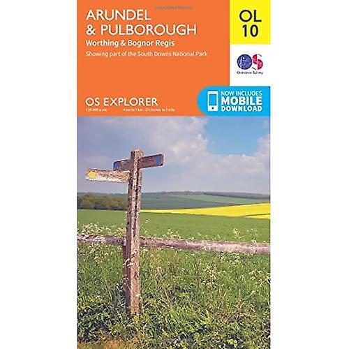 OS Explorer OL10 Arundel & Pulborough (OS Explorer Map)
