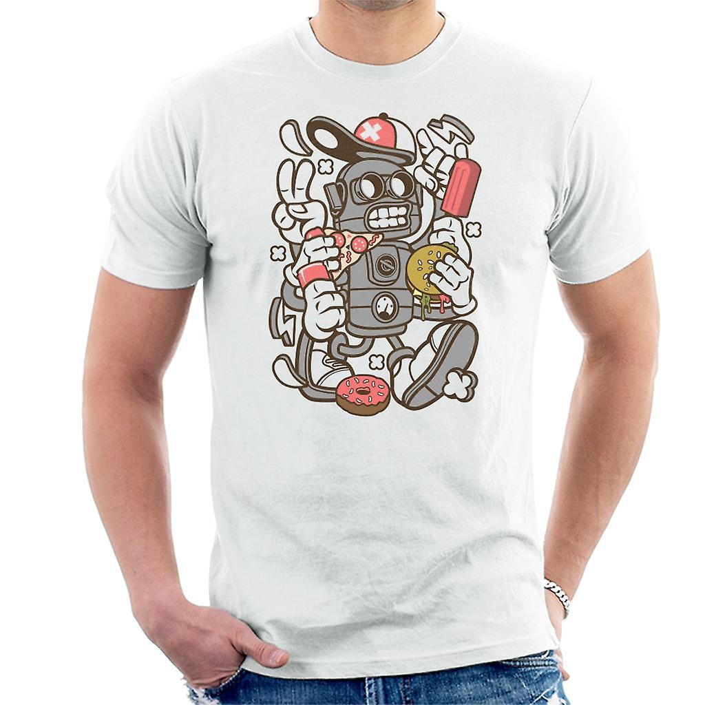 Junk Food Robot herrer t-skjorte